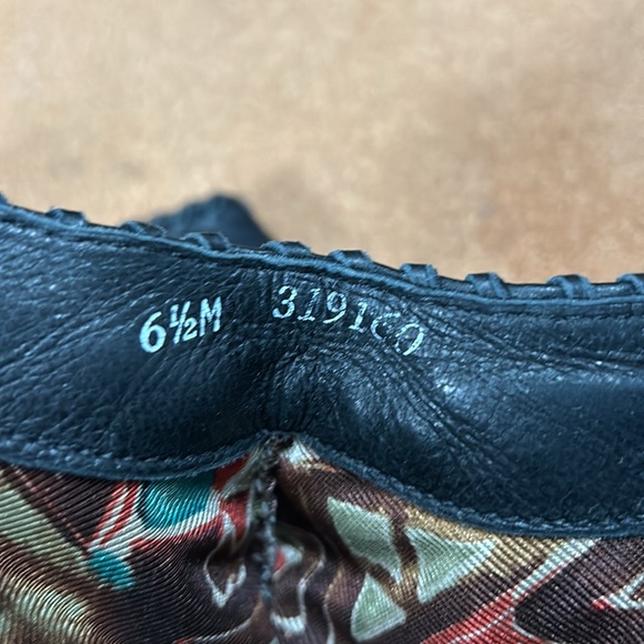 Zodiac western boots with metal accents size 6.5 pointy toe leather sole - Picture 16 of 16